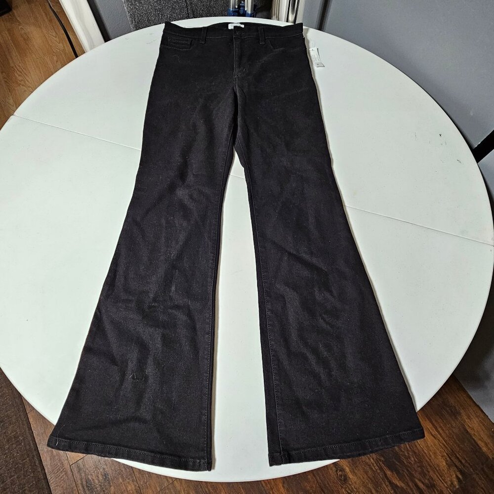 Jessica Simpson high rise zip up flare jean size 12